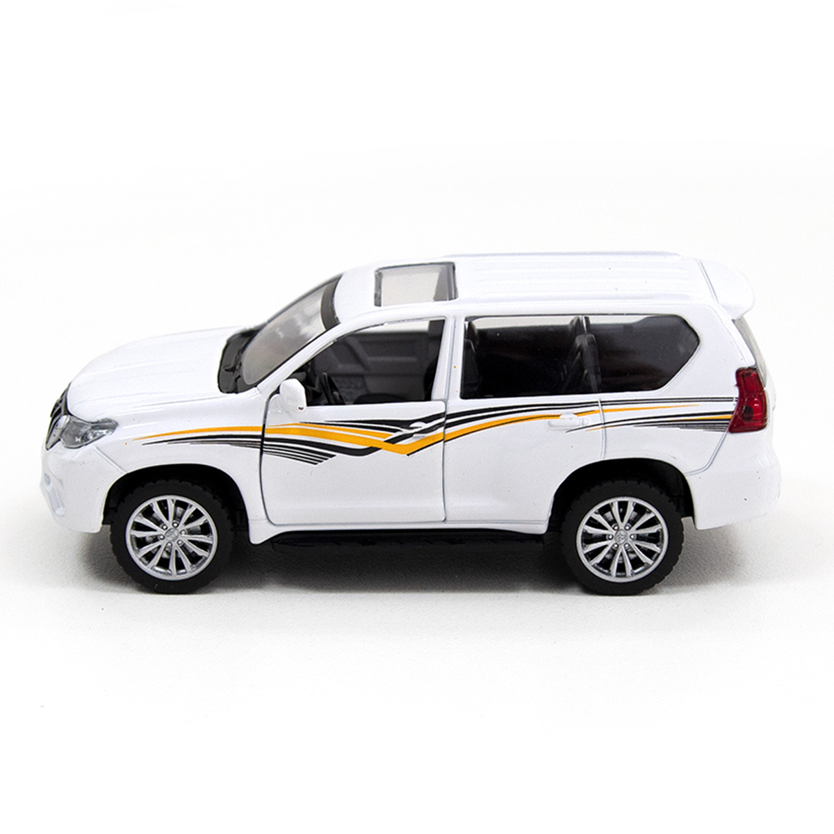 Автомодель Toyota Land Cruiser Techno Drive металева Біла — превʼю 17