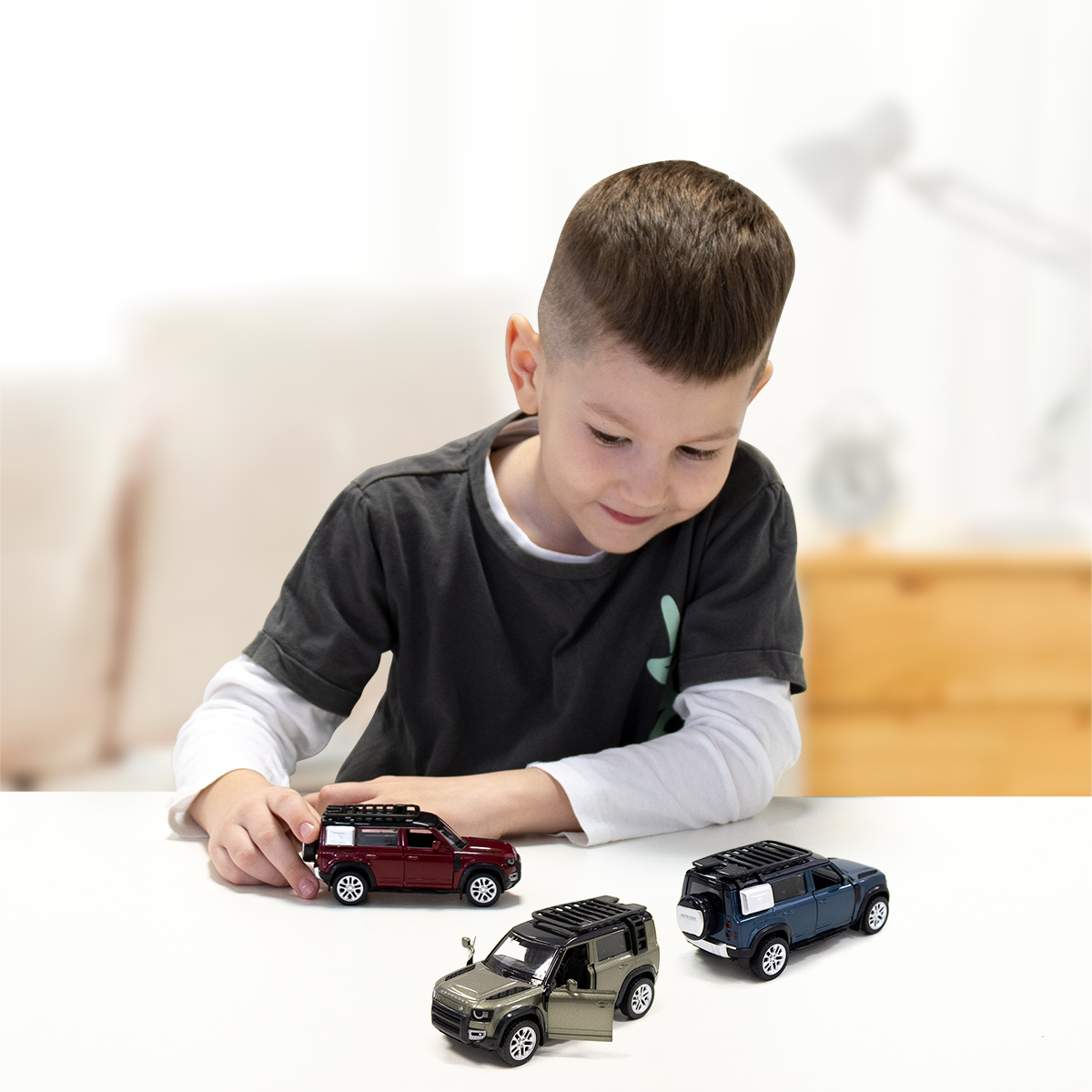 Автомодель Land Rover Defender 110 Techno Drive металева Зелена — превʼю 14
