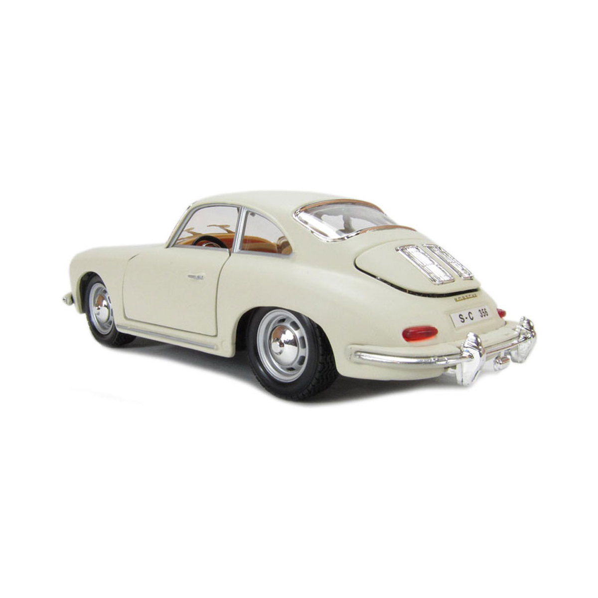 Автомодель Bburago Porsche 356B 1961 1:24 металева червона або слонова кістка — превʼю 20
