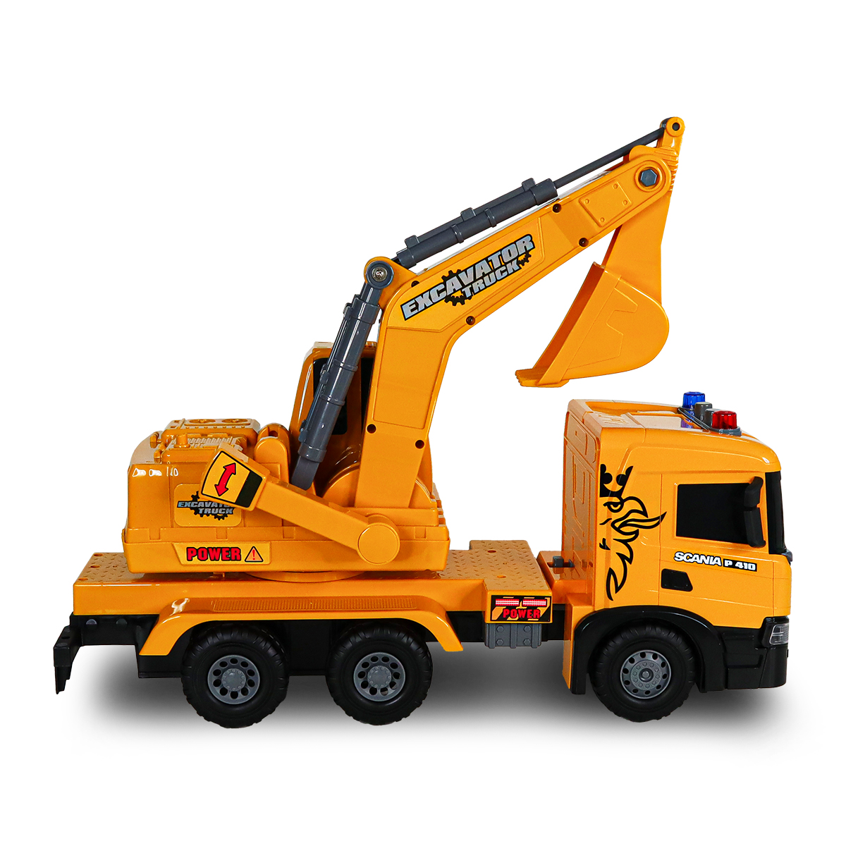 Екскаватор Scania TechnoDrive Super Big Truck 55 см зі світлом та звуком — превʼю 26
