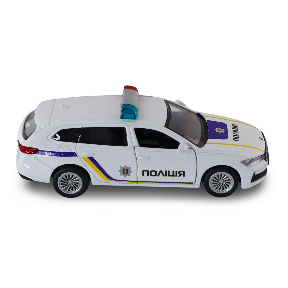 Автомодель Techno Drive Skoda Superb Combi iV Поліція 1:43 з металевим корпусом — превʼю 27
