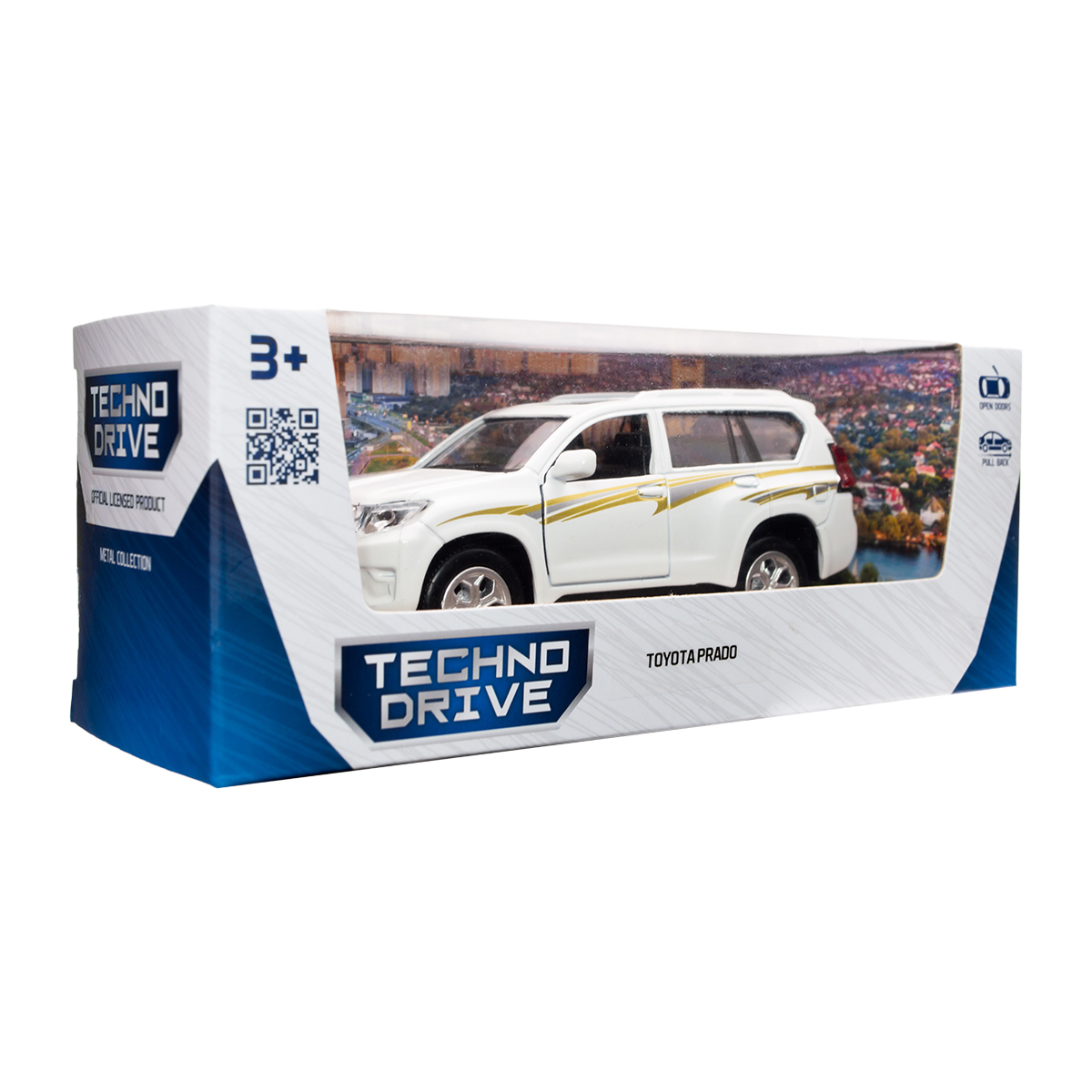 Автомодель Toyota Prado металева 1:40 Біла — превʼю 21