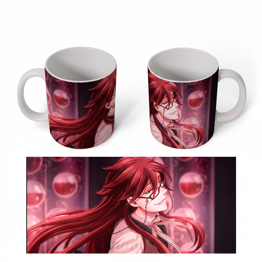 Кружка хамелеон Темний дворецький/Black Butler/Грелль Саткліфф 330 мл 51181-01-750 — превʼю 2