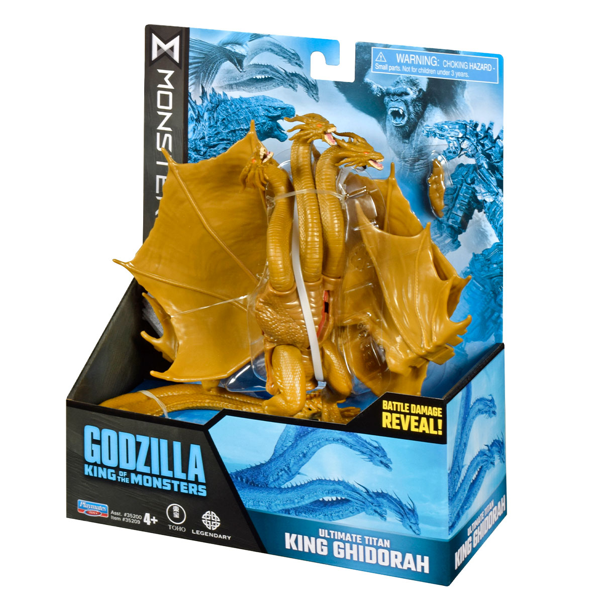 Ігрова фігурка Godzilla vs. Kong Король Гідора з рухливими частинами — превʼю 9
