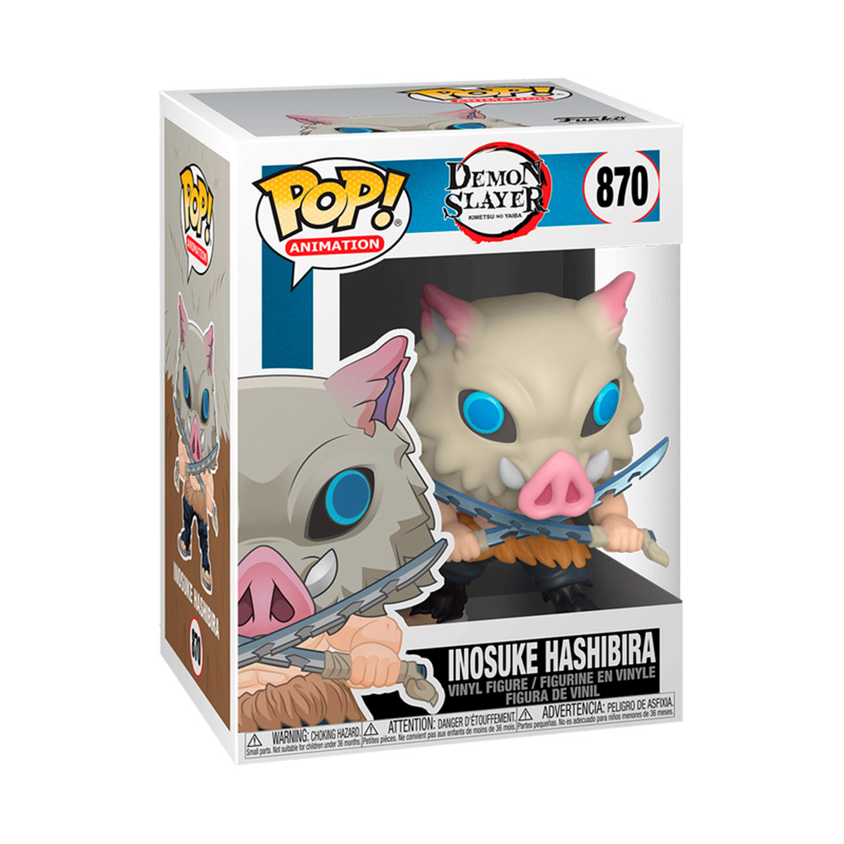 Колекційна ігрова фігурка Inosuke Hashibira - Demon Slayer - Funko POP — превʼю 6