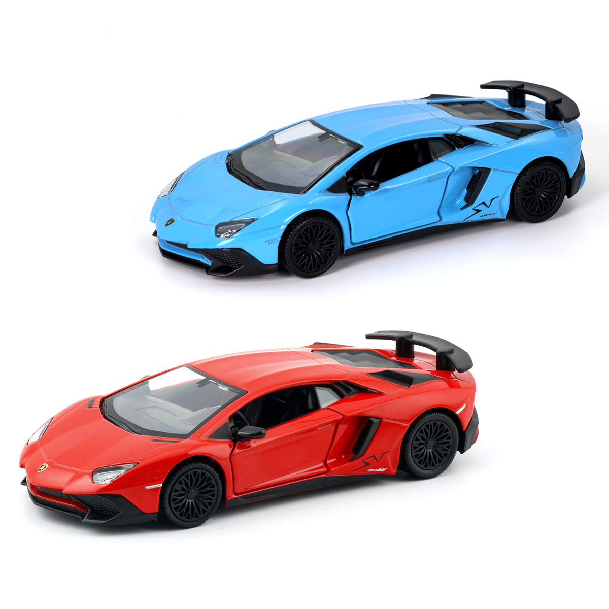 Автомодель Lamborghini Aventador Techno Drive металева 12 см Червона — превʼю 11