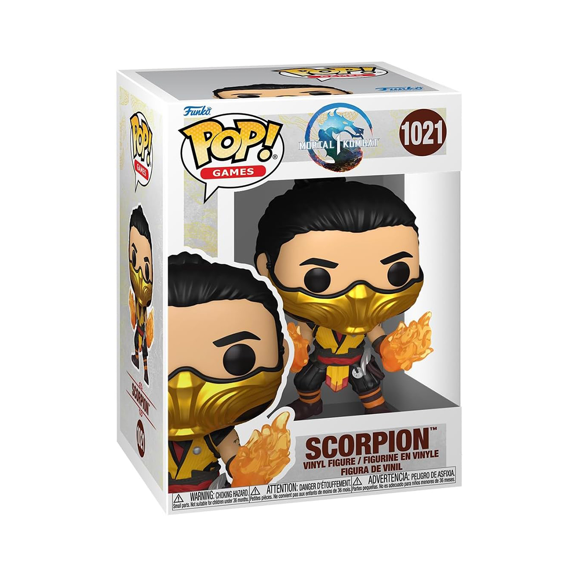 Колекційна ігрова фігурка Mortal Kombat - Scorpion Funko Pop Жовтий — превʼю 4