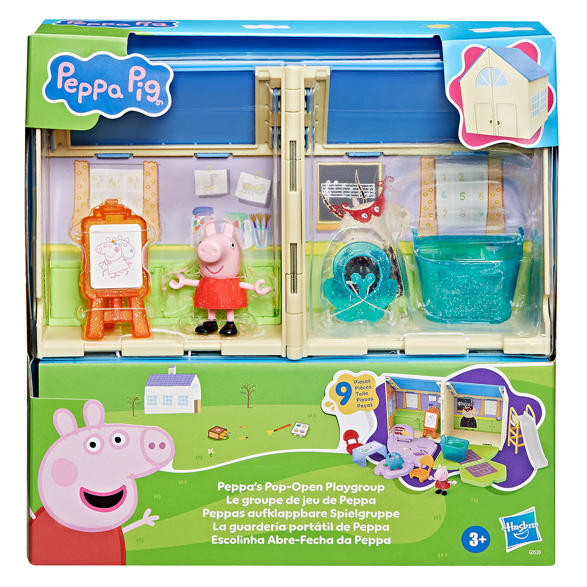 Ігровий набір дитячий садок Пеппи з фігуркою Peppa Pig Pop-Up 7.5 см Багатоколірний — превʼю 14