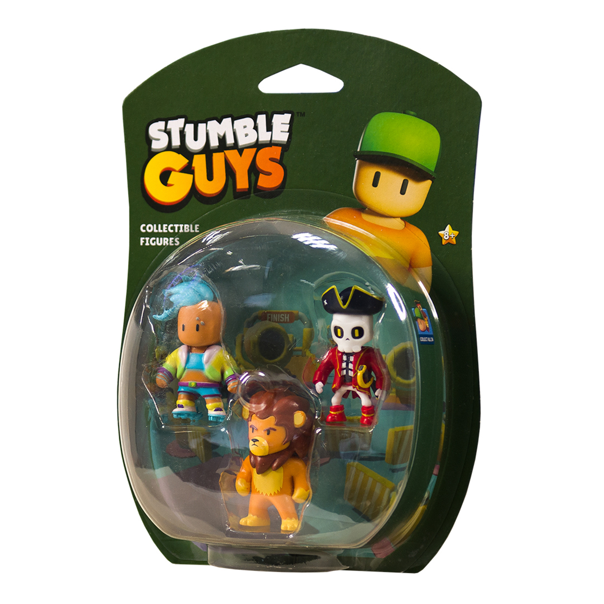 Набір фігурок Stumble Guys Велоцит Леонідас Капітан Нохарт 3 шт — превʼю 4