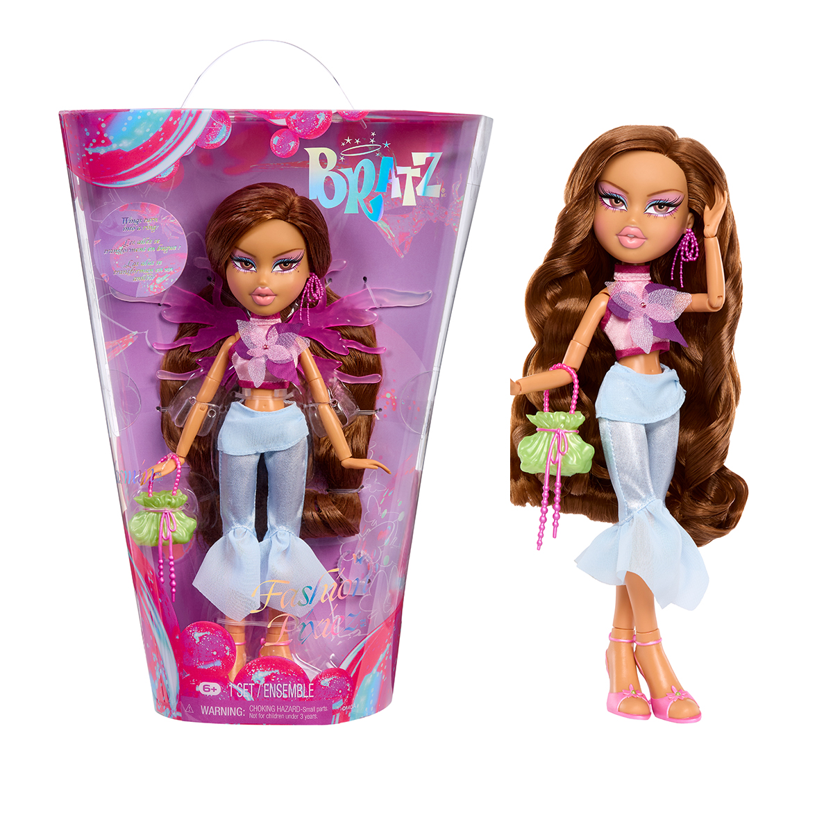 Ігровий набір лялька Fashion Pixiez Ясмін Bratz 25 см з крилами Фіолетовий — превʼю 9