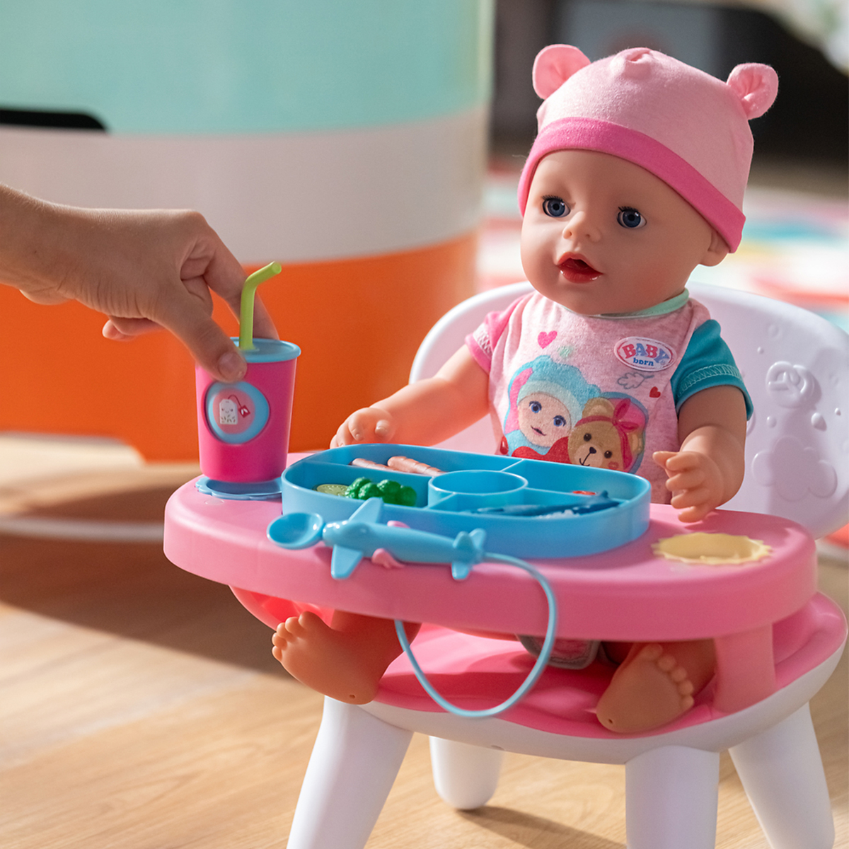 Інтерактивний столик для годування ляльки Baby Born S2 Час обіду зі звуком та світлом — превʼю 18