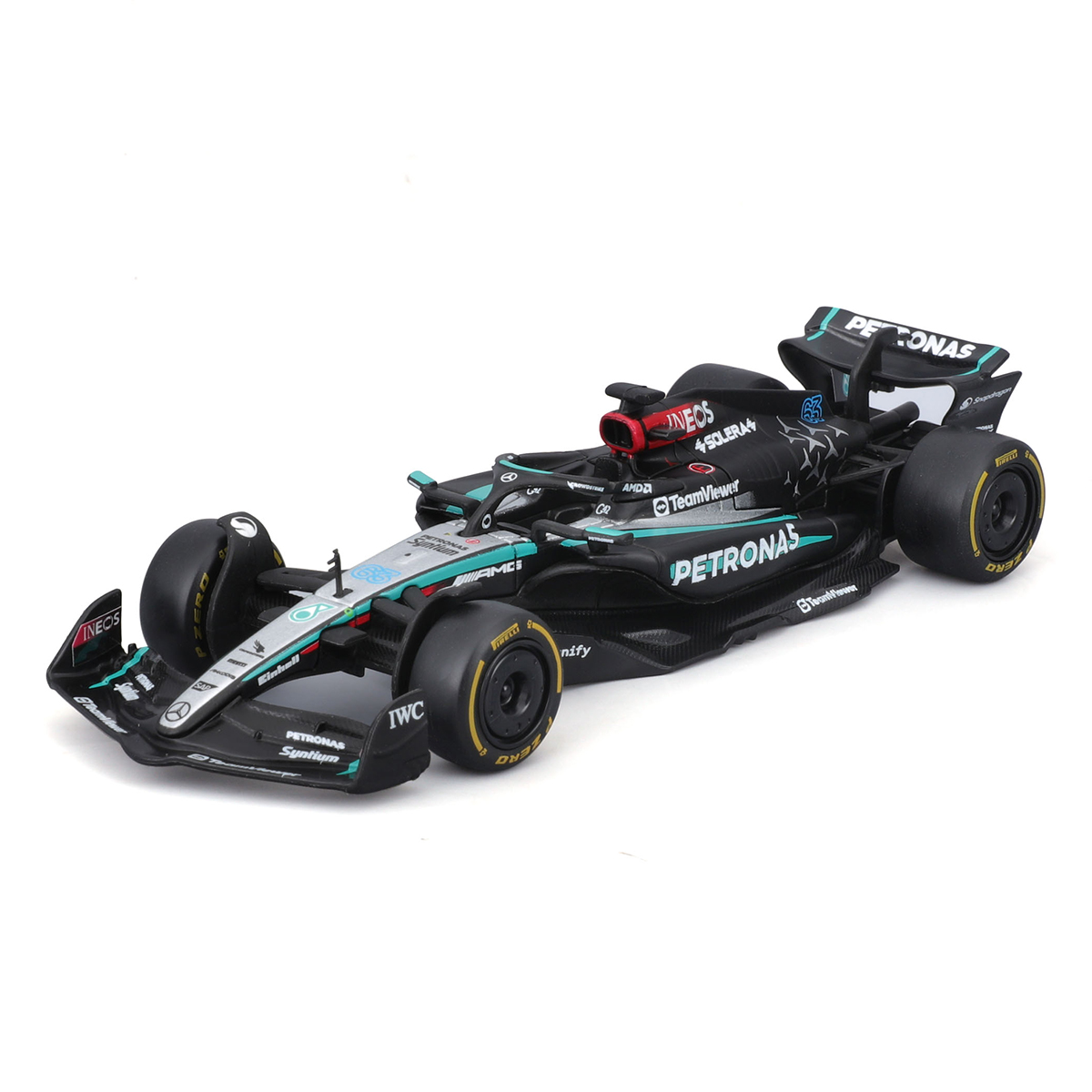 Колекційна модель Bburago Mercedes-AMG F1 W15 Performance 2024 1:43 — превʼю 19