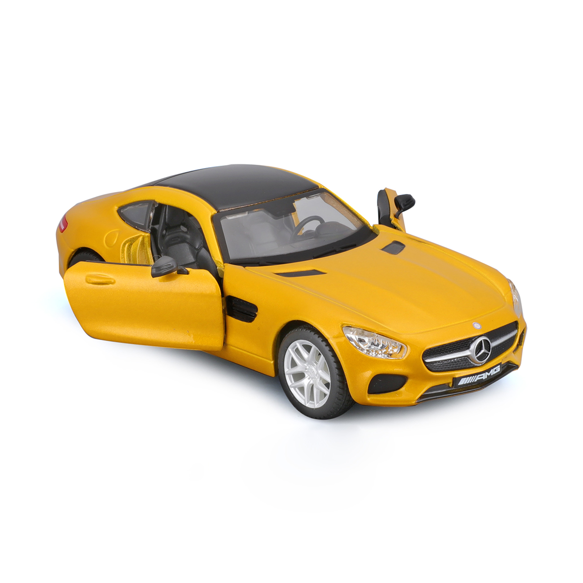 Автомодель Mercedes-AMG GT Bburago 1:32 металева Жовта — превʼю 13