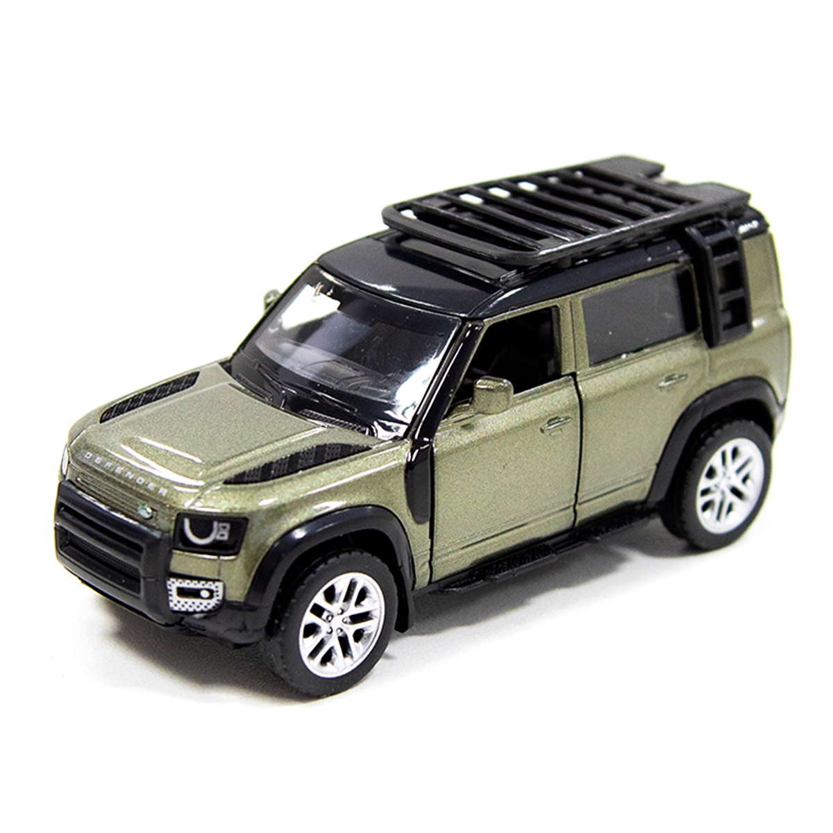 Автомодель Land Rover Defender 110 Techno Drive металева Зелена — превʼю 13