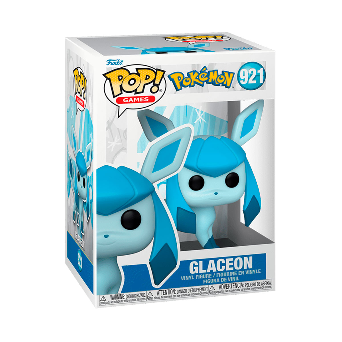 Ігрова колекційна фігурка Pokemon-Glaceon Funko POP серія Покемон Блакитний — превʼю 8