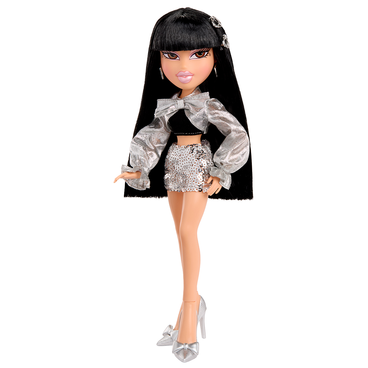 Ігровий набір лялька Bratz Charmz Джейд з аксесуарами 25 см Чорний-Срібний — превʼю 13