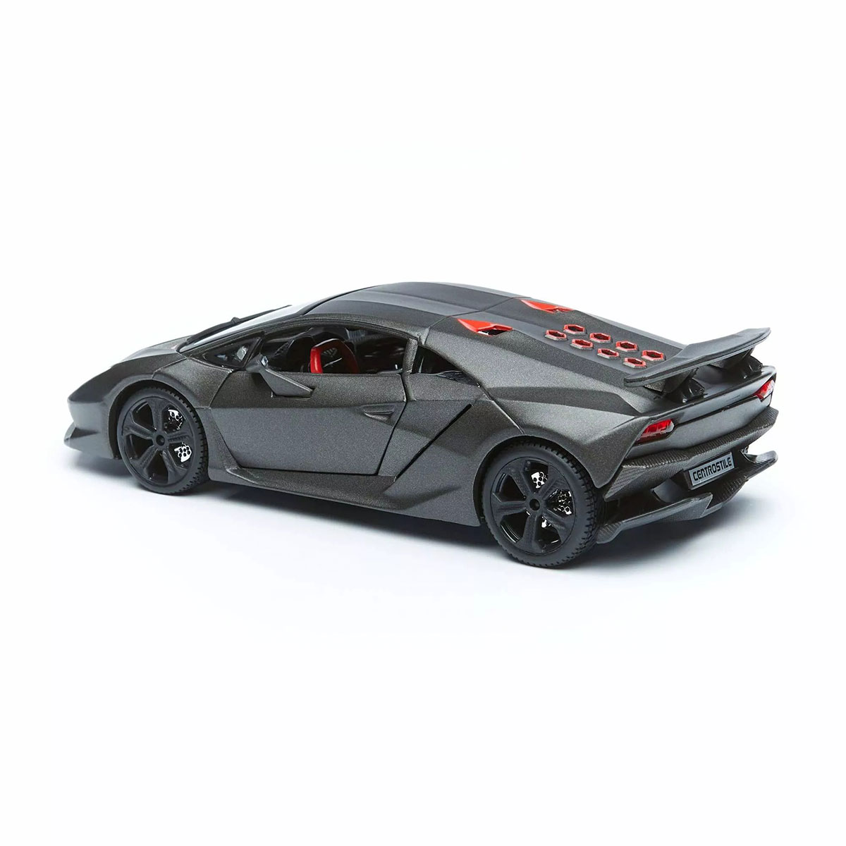 Автомодель Bburago Lamborghini Sesto Elemento 1:24 сірий металік — превʼю 17