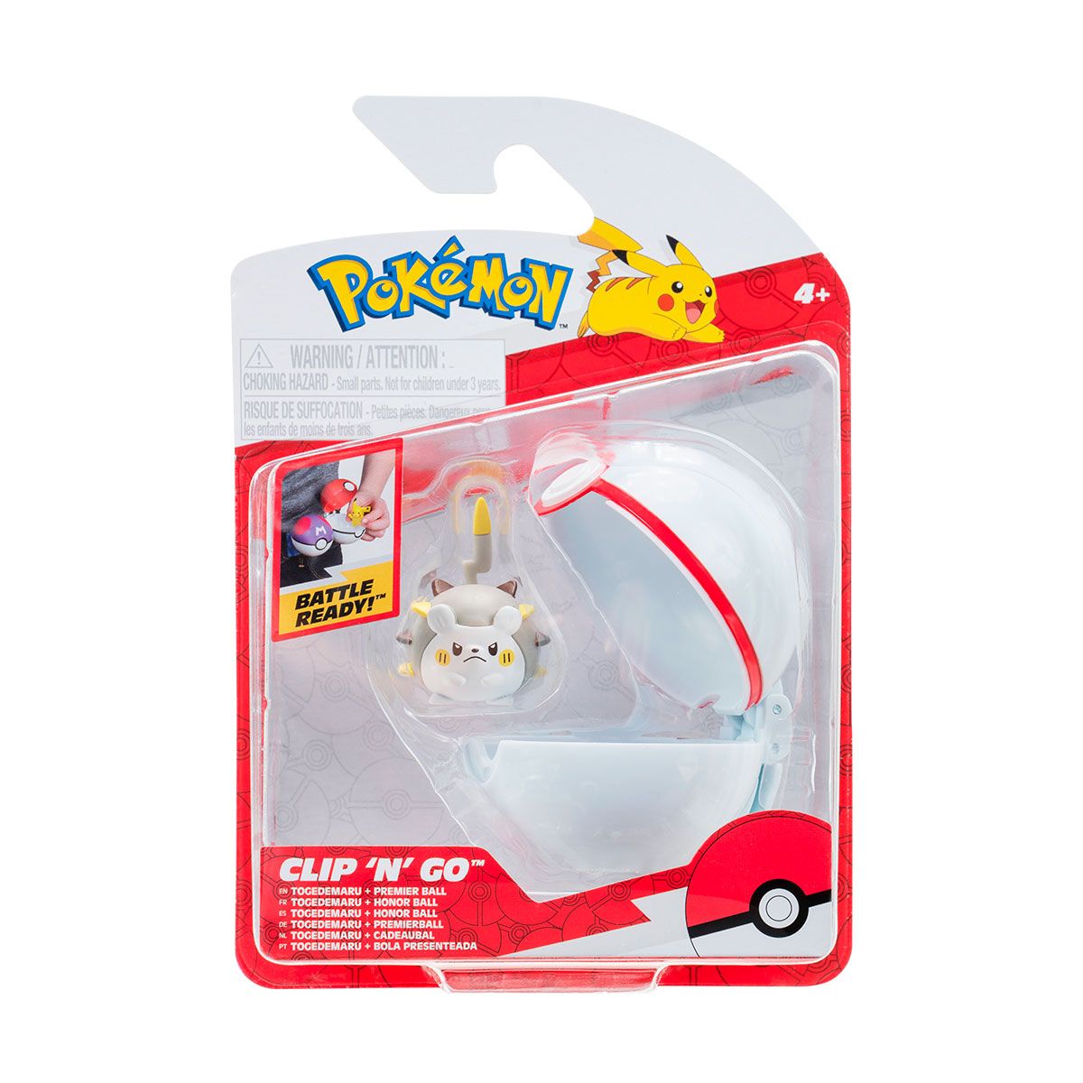 Ігровий набір Pokemon W16 Тогедемару з покеболом Jazwares 5 см фігурка — превʼю 6