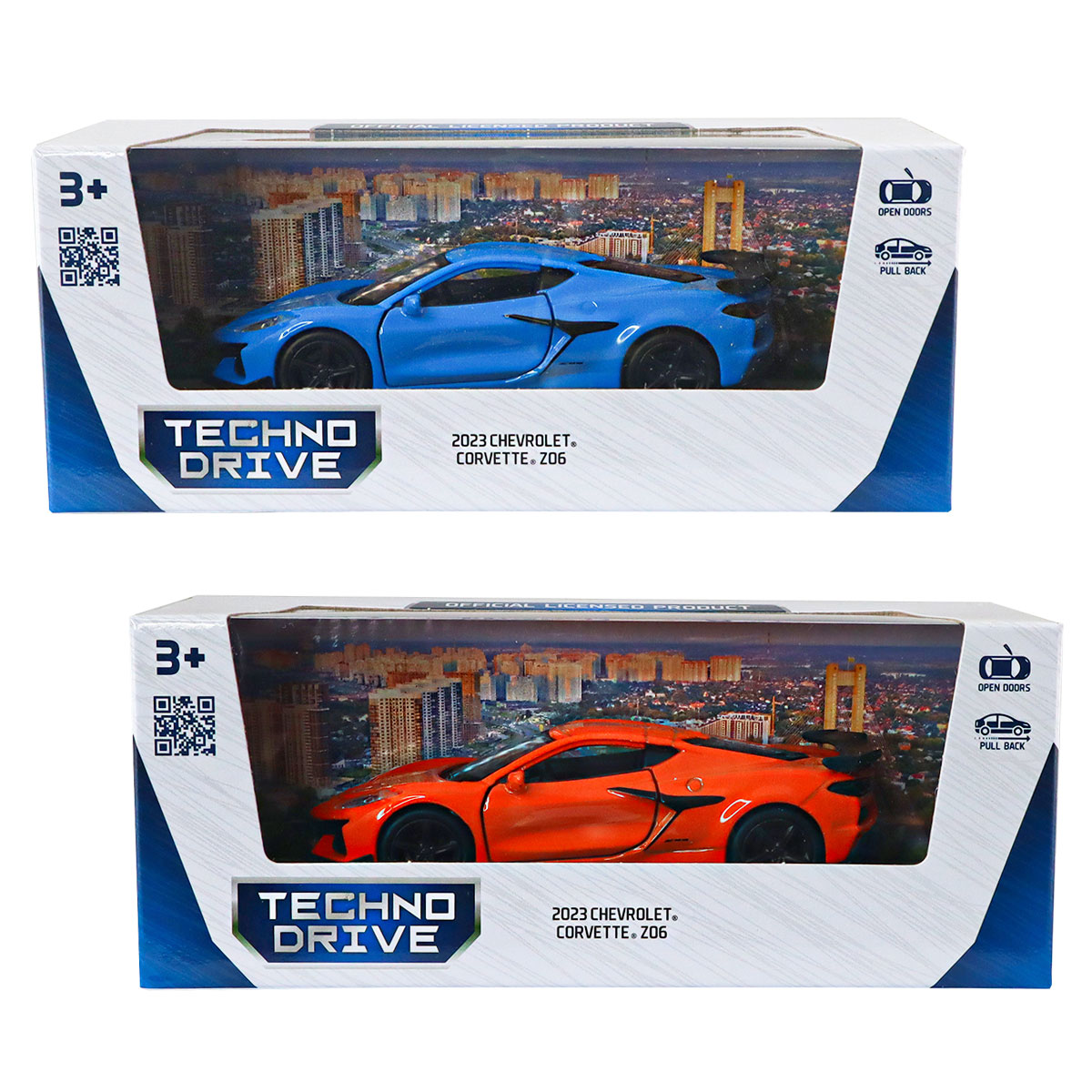 Автомодель Chevrolet Corvette Z06 2023 Techno Drive 1:43 металева — превʼю 24