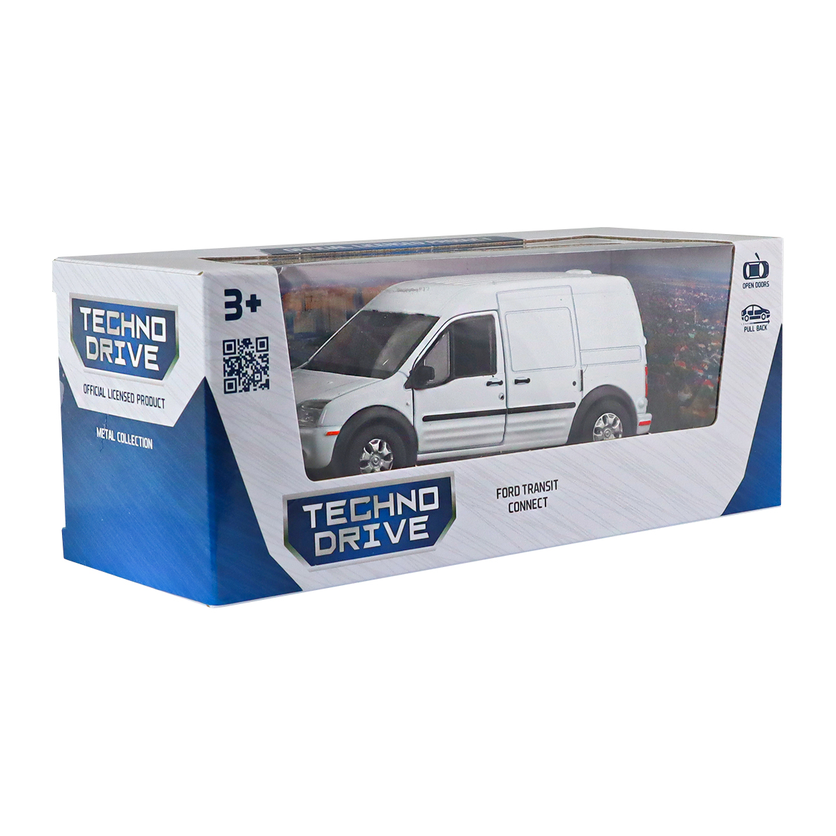 Автомодель Ford Transit Connect TechnoDrive 1:43 Біла — превʼю 21