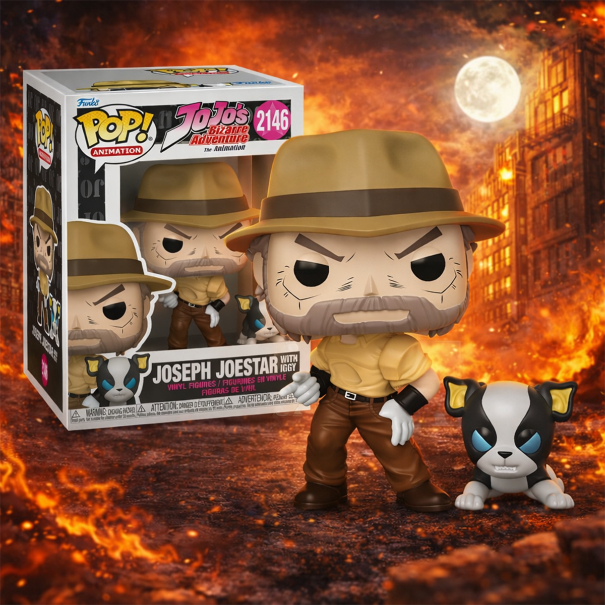 Набір колекційних фігурок Funko POP - Джозеф та Іггі JoJo Bizarre Adventure — превʼю 6