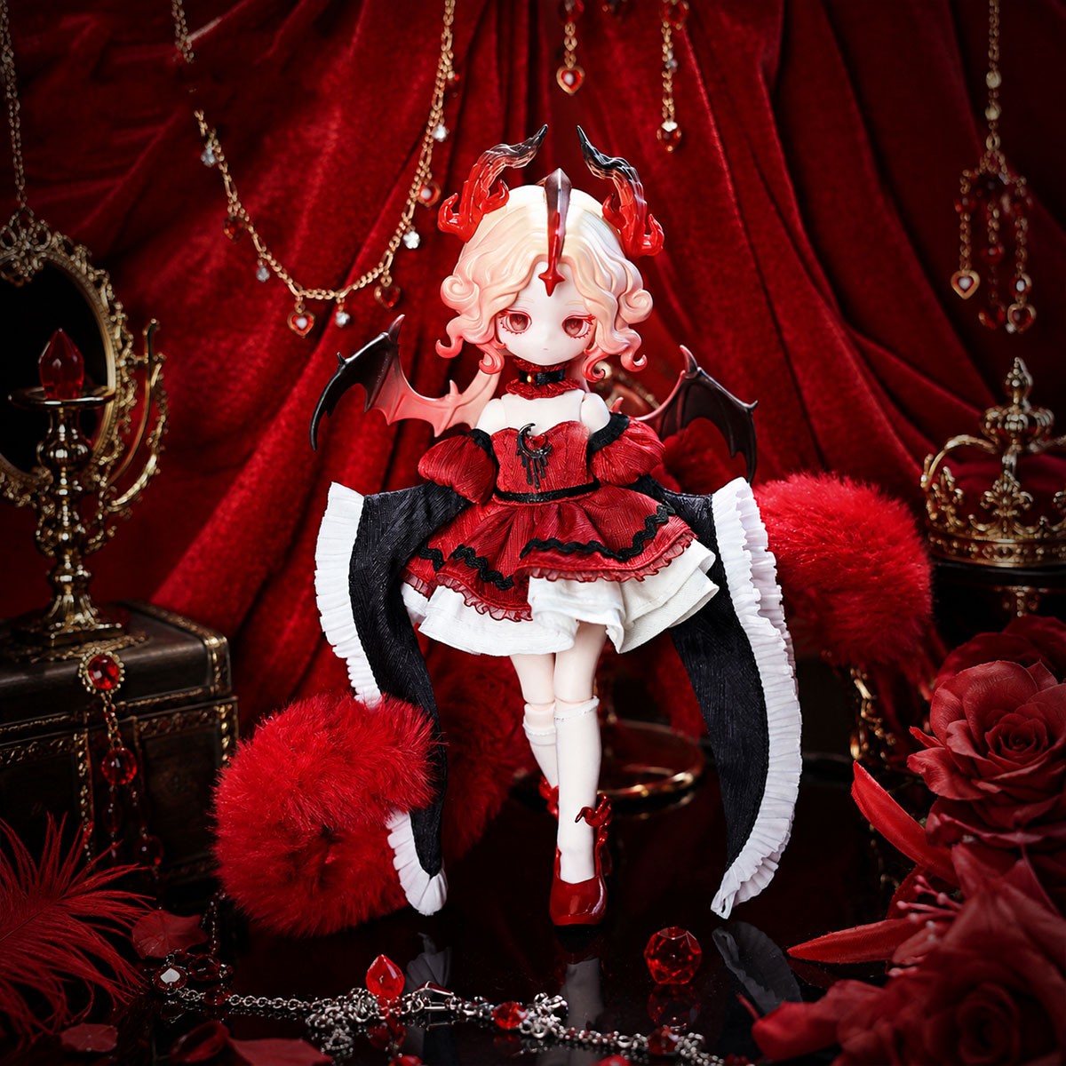 Колекційна лялька BJD POP MART Lucky Emma Ельфійки Лулу 21 см шарнірна