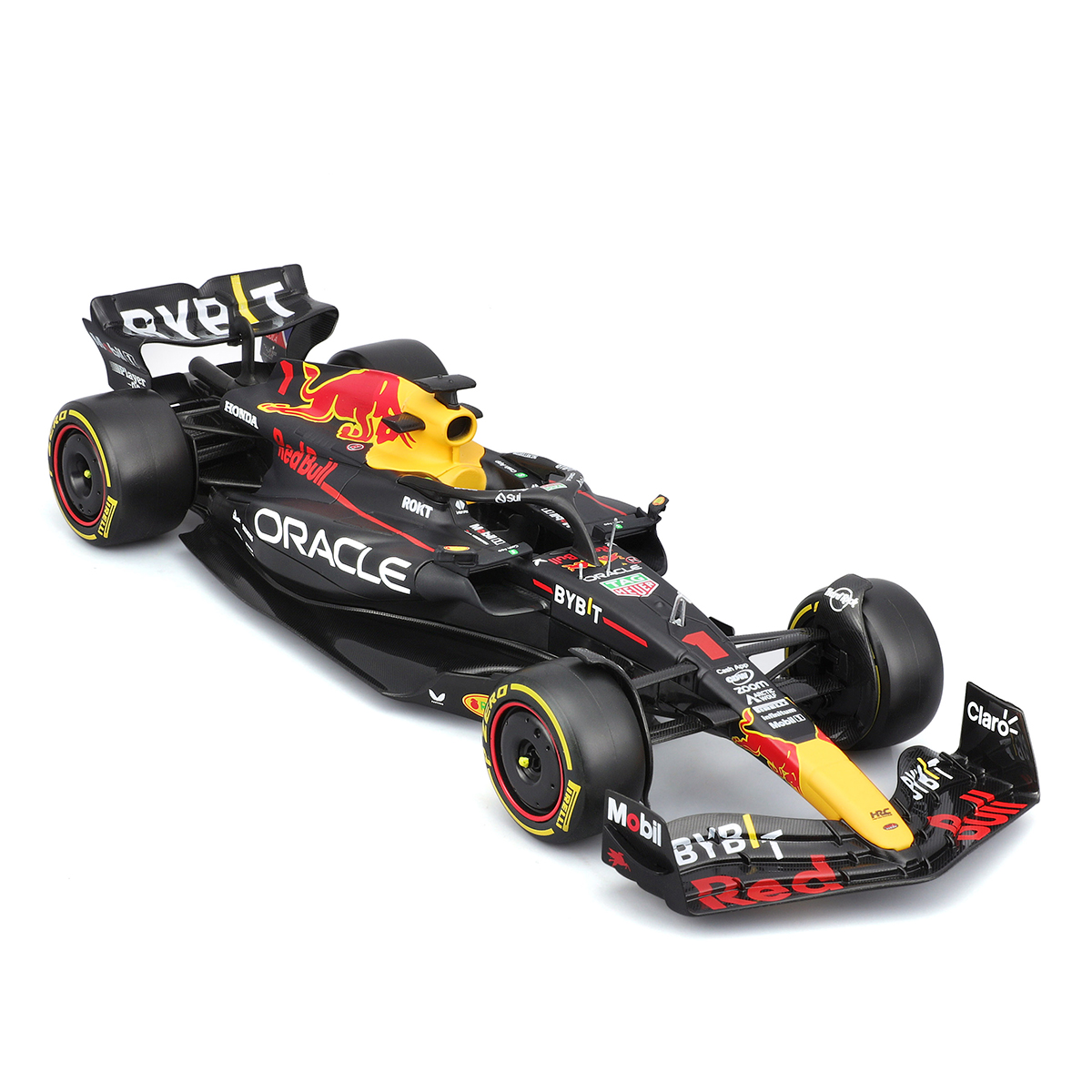 Автомодель Bburago Red Bull Racing RB19 з фігуркою 1:24 Чорна — превʼю 21