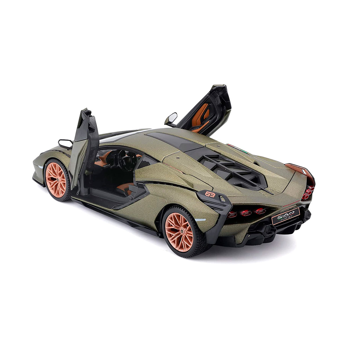 Автомодель Bburago Lamborghini Sian FKP 37 металева 1:24 — превʼю 11