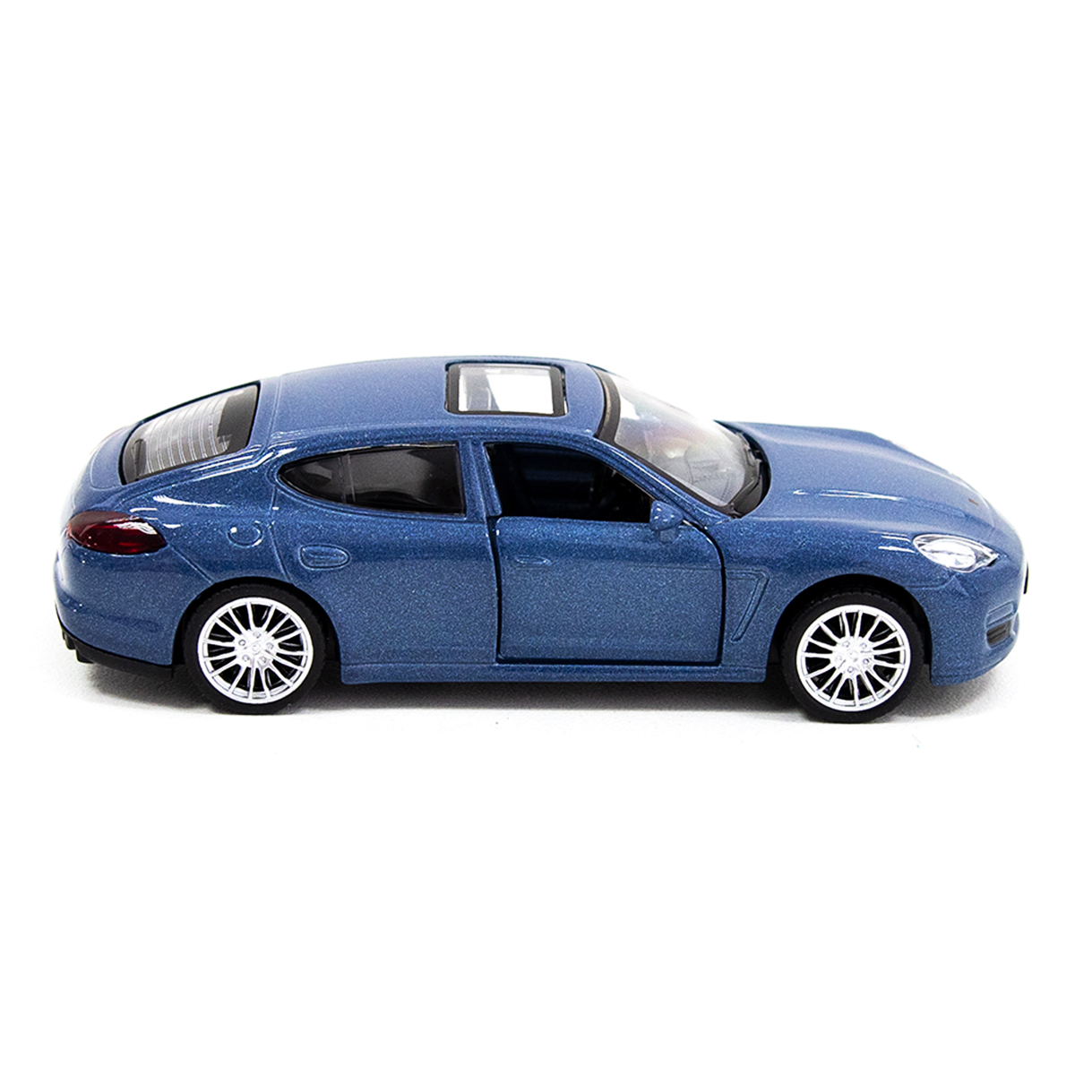 Автомодель TechnoDrive Porsche Panamera S металева з функцією pull-back Синя — превʼю 9