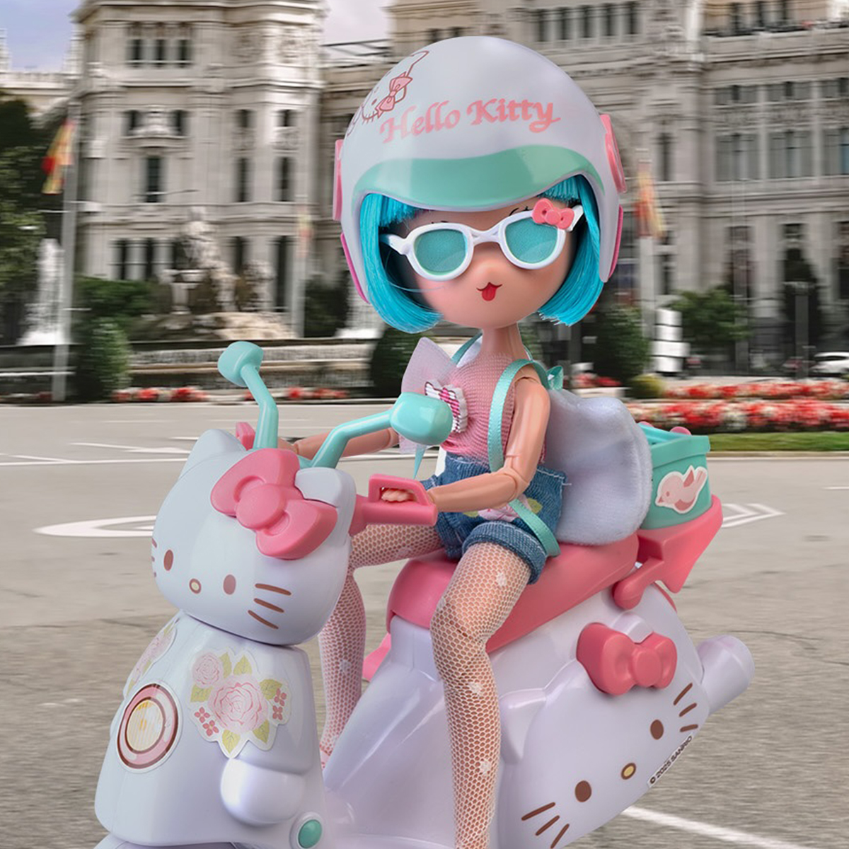 Ігровий набір для дівчаток 4SF Manga Dolls Hello Kitty зі скутером Пінк — превʼю 17