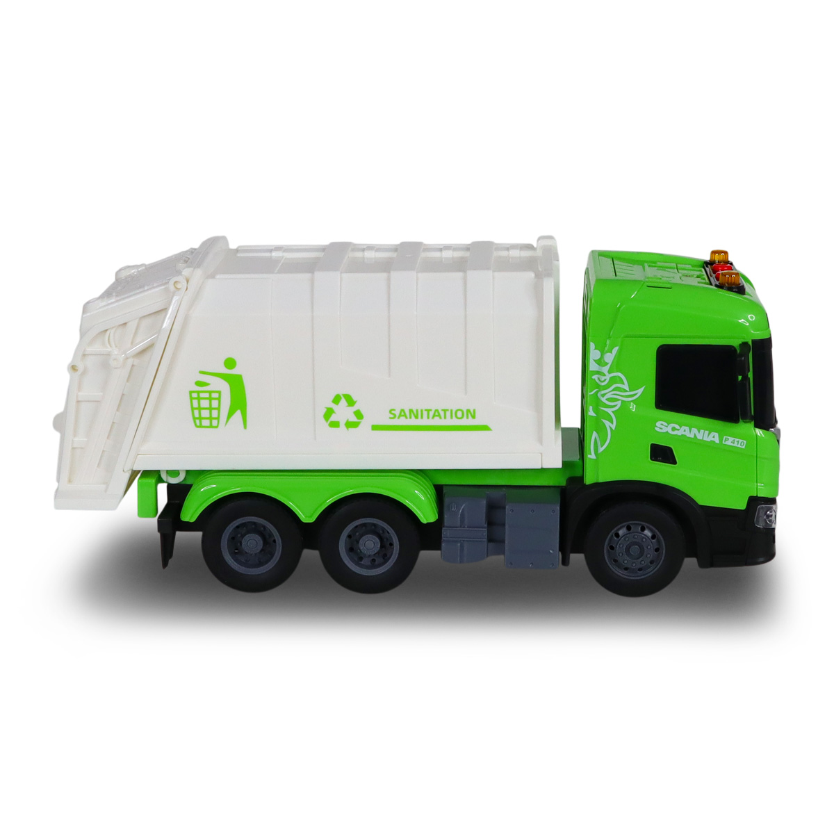 Автомодель TechnoDrive Big Truck Сміттєвоз Scania 28 см зі світлом та звуком — превʼю 10