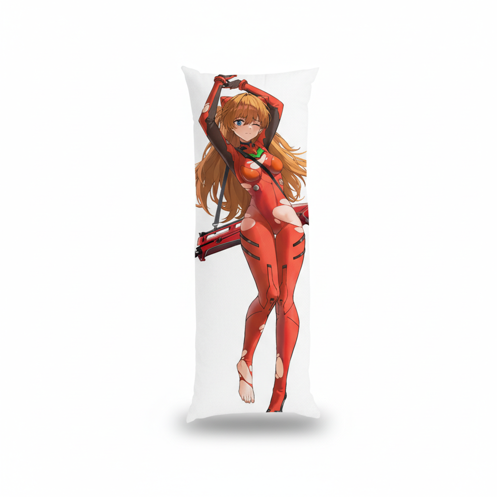 Подушка дакімакура Аска Ленґлі Сорю Asuka Langley Soryu Євангеліон Evangelion 13х34 см — превʼю 5