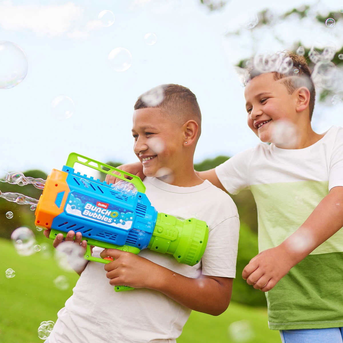 Ігровий набір Bunch O Bubbles Бластер для мильних бульбашок з LED підсвіткою — превʼю 16