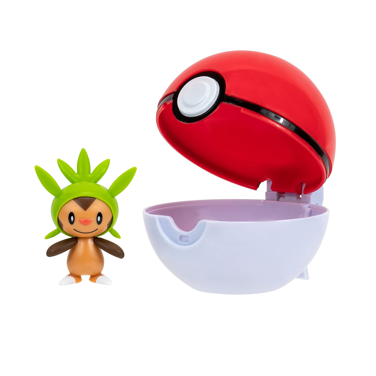 Ігровий набір Pokemon W14 Чеспін з покеболом Jazwares 5 см фігурка Зелений — превʼю 8