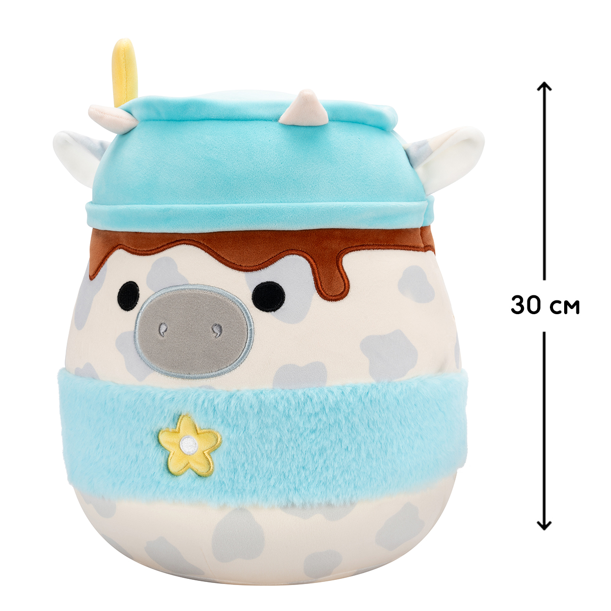 М'яка іграшка Squishmallows – Сіра корівка (Grey Cow) – 30 см — превʼю 9