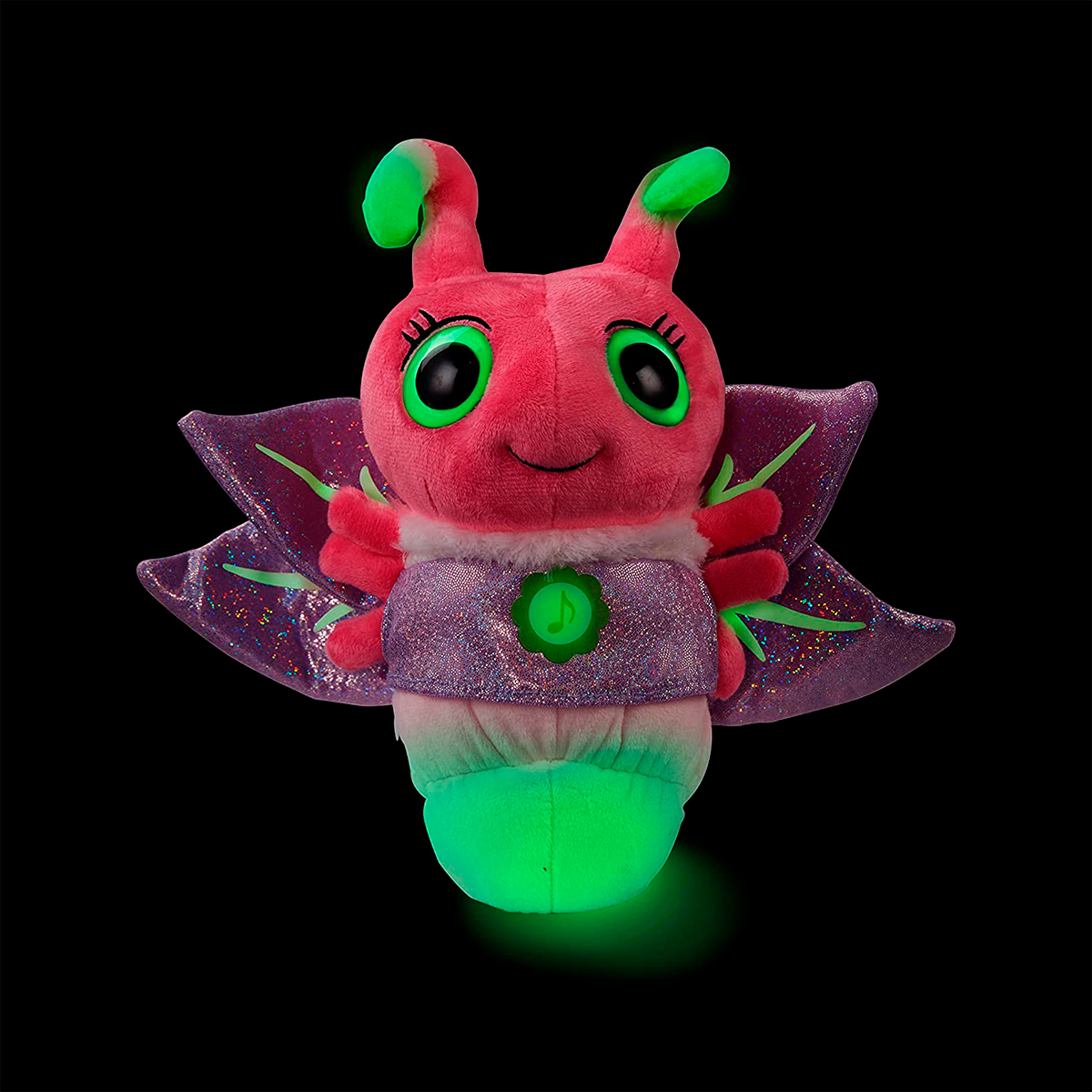 М'яка іграшка Glowies – Рожевий світлячок Pink Firefly – 15 см — превʼю 10