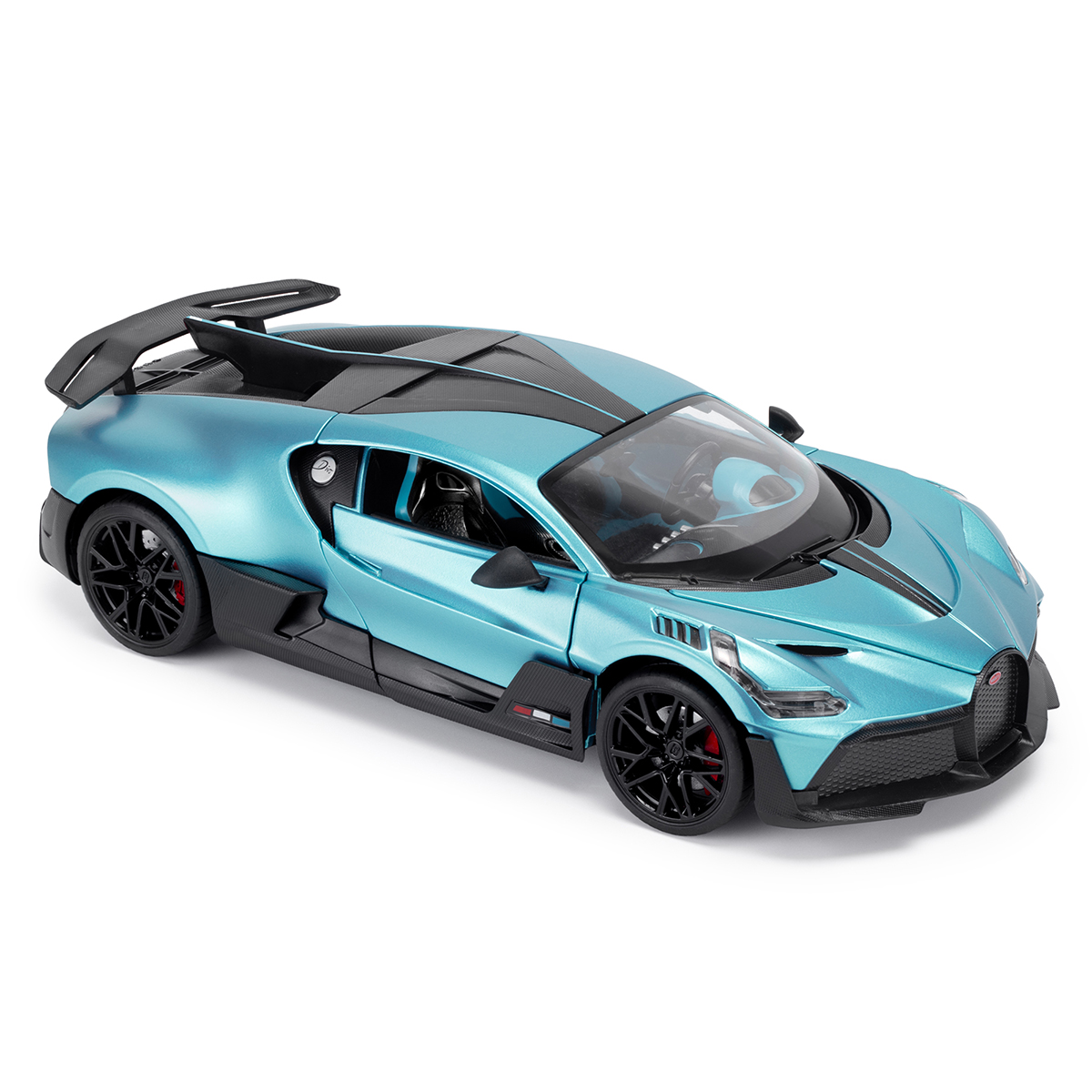 Автомодель Bugatti Divo Techno Drive 1:18 металева з відкривними деталями Синя — превʼю 29