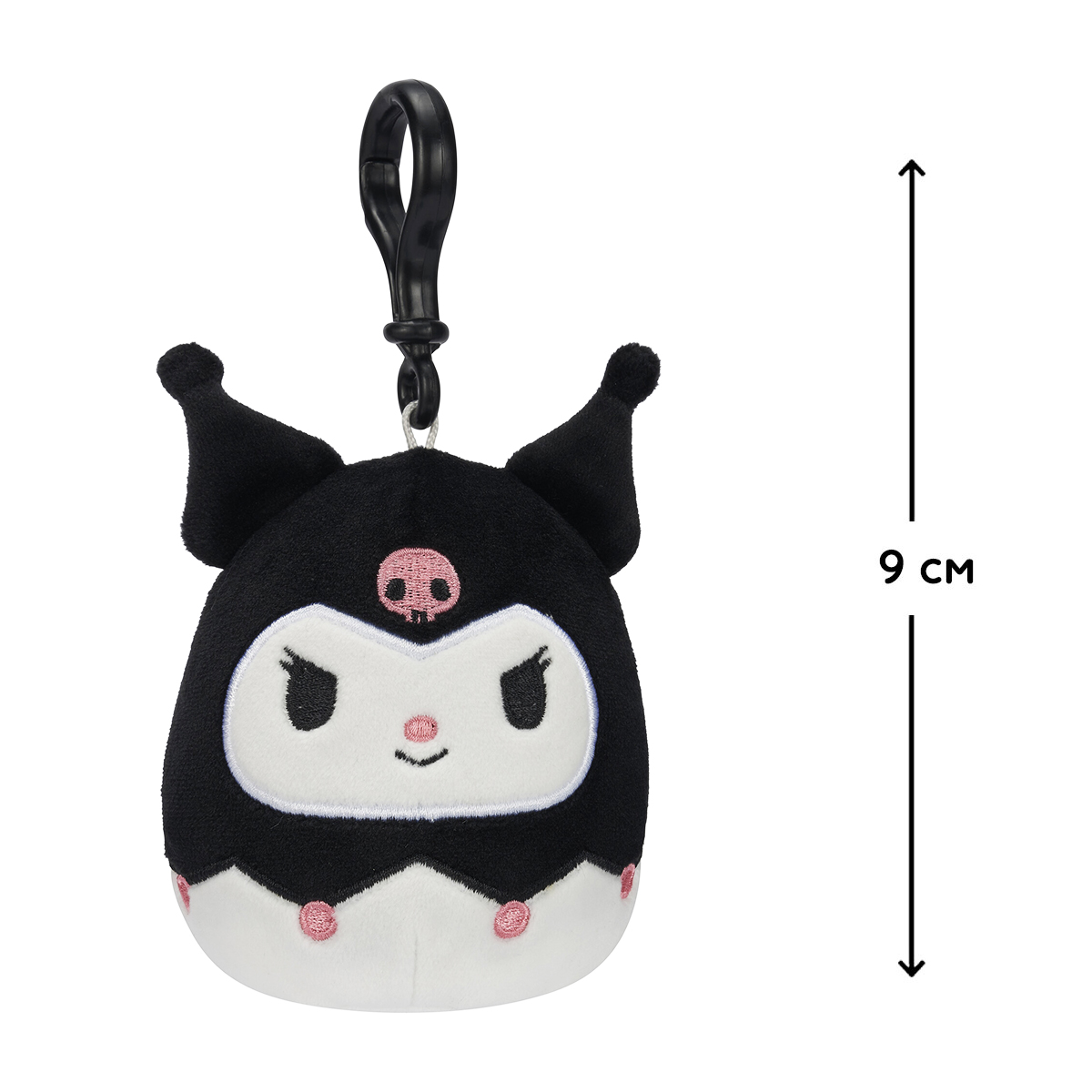 М'яка іграшка на кліпсі Squishmallows — Куромі (Kuromi) — 9 см — превʼю 5