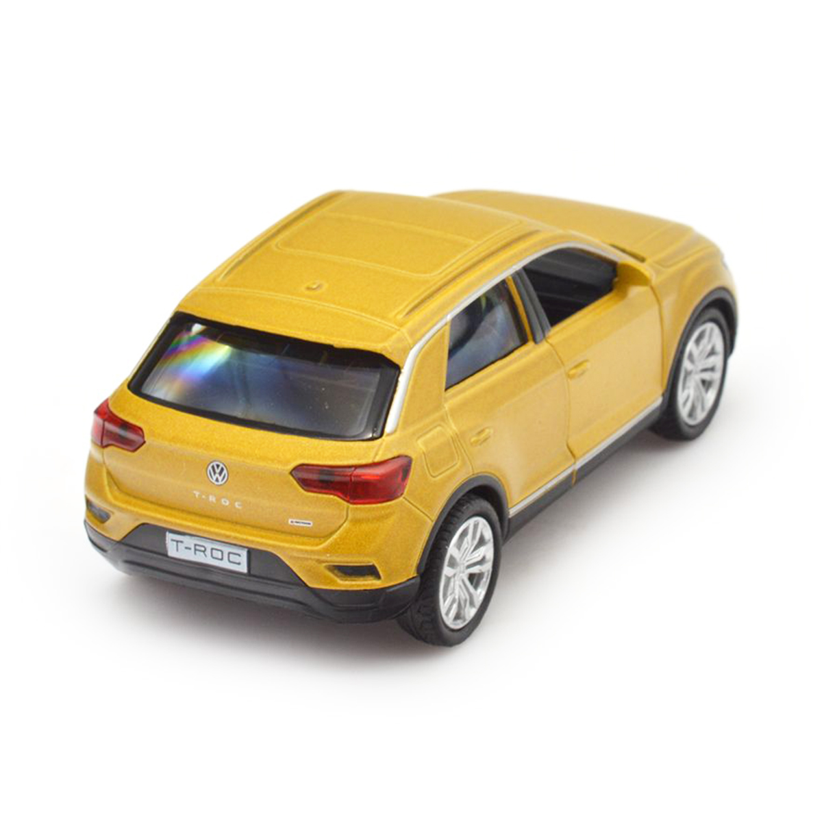 Автомодель Volkswagen T-Roc 2017 Techno Drive 1:32 металева Золотиста — превʼю 17