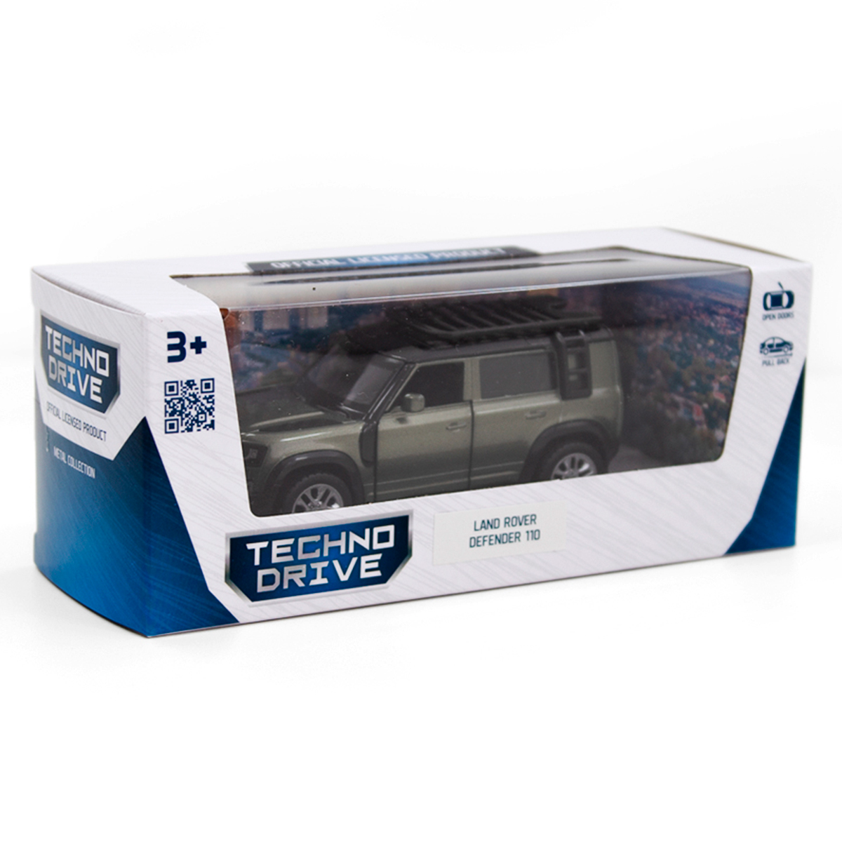 Автомодель Land Rover Defender 110 Techno Drive металева Зелена — превʼю 16