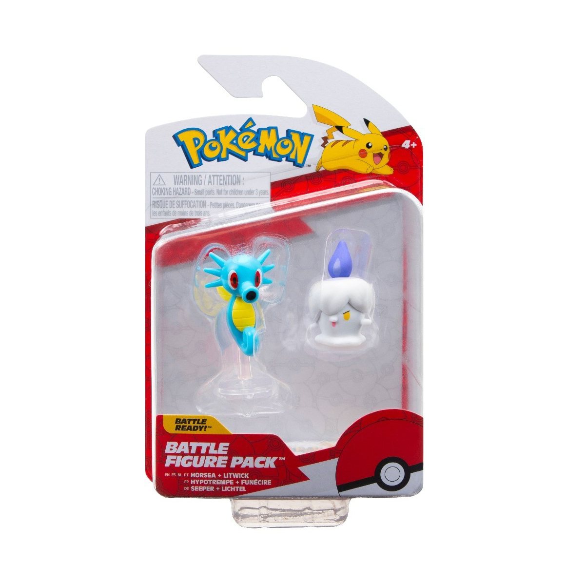 Набір ігрових фігурок Pokemon Літвік і Хорсі 2 шт — превʼю 3