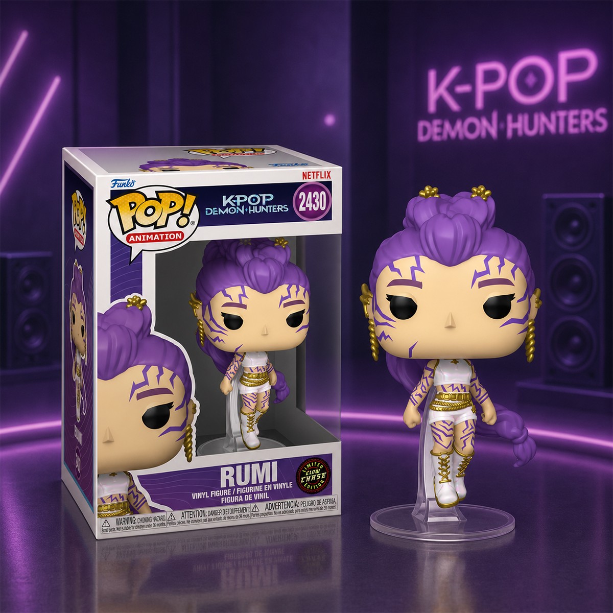 Ігрова фігурка Funko POP Кейпоп-мисливиці на демонів Румі Chase GW 9,6 см