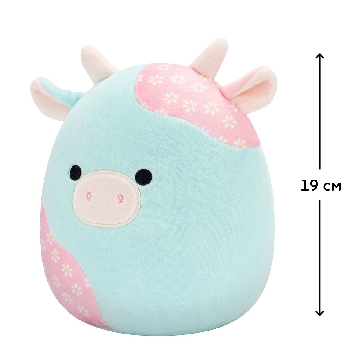 М'яка іграшка Squishmallows – М'ятна пастельна корівка (Mint Cow) – 19 см — превʼю 9