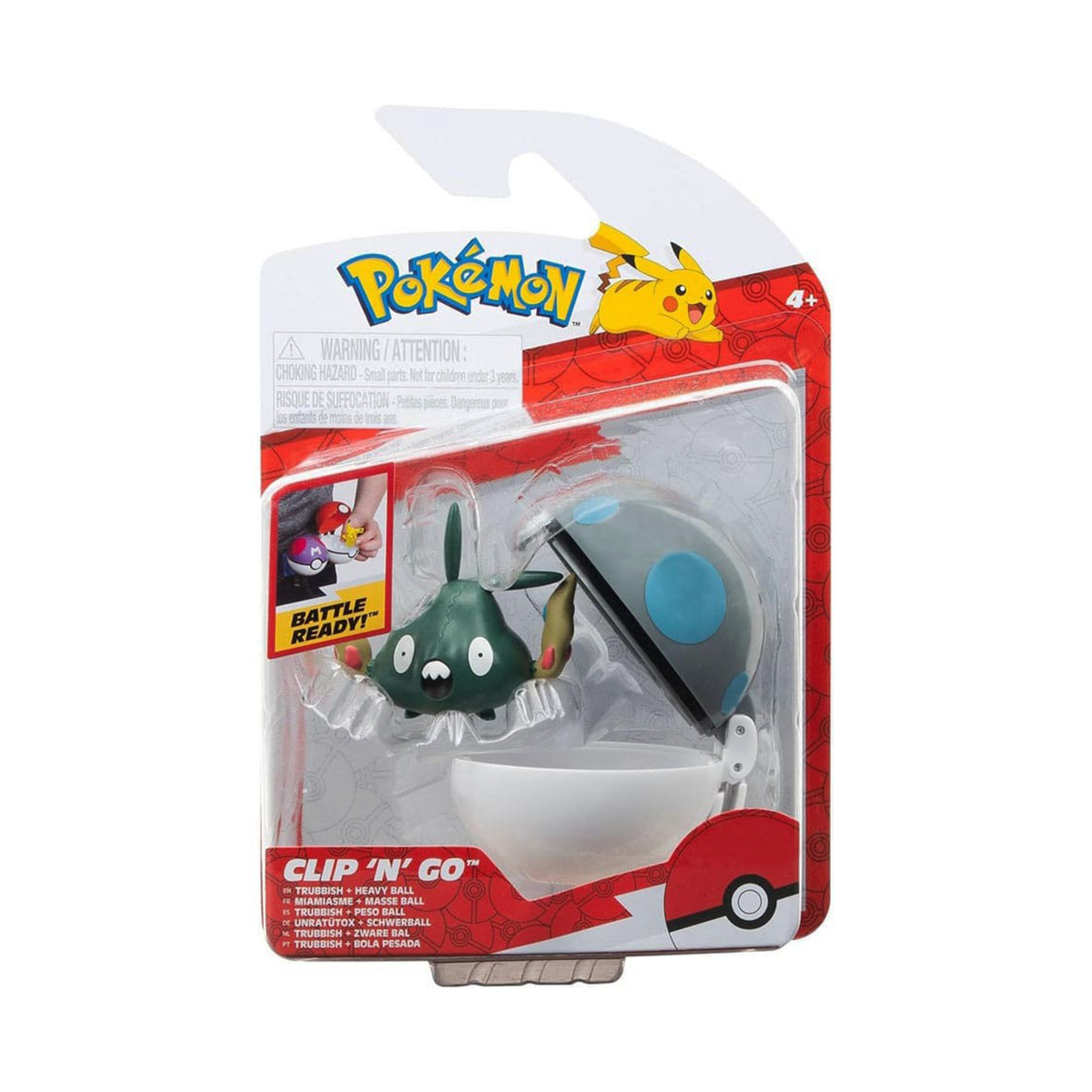 Ігровий набір Pokemon W15 Траббіш з покеболом Jazwares 5 см дитячий фігурка — превʼю 3