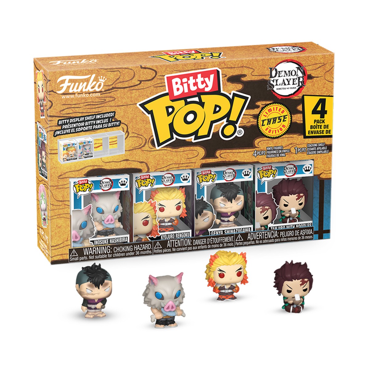 Набір колекційних фігурок Вбивця демонів Demon Slayer Funko Bitty POP 4 шт — превʼю 8