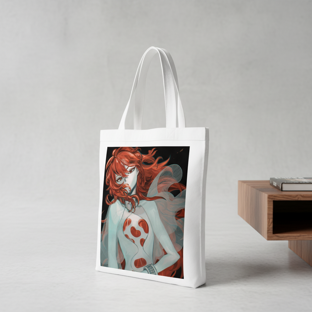 Сумка-шопер Країна Блискучих (Land of the Lustrous) - Падпараджа біла з льону (26787) — превʼю 3