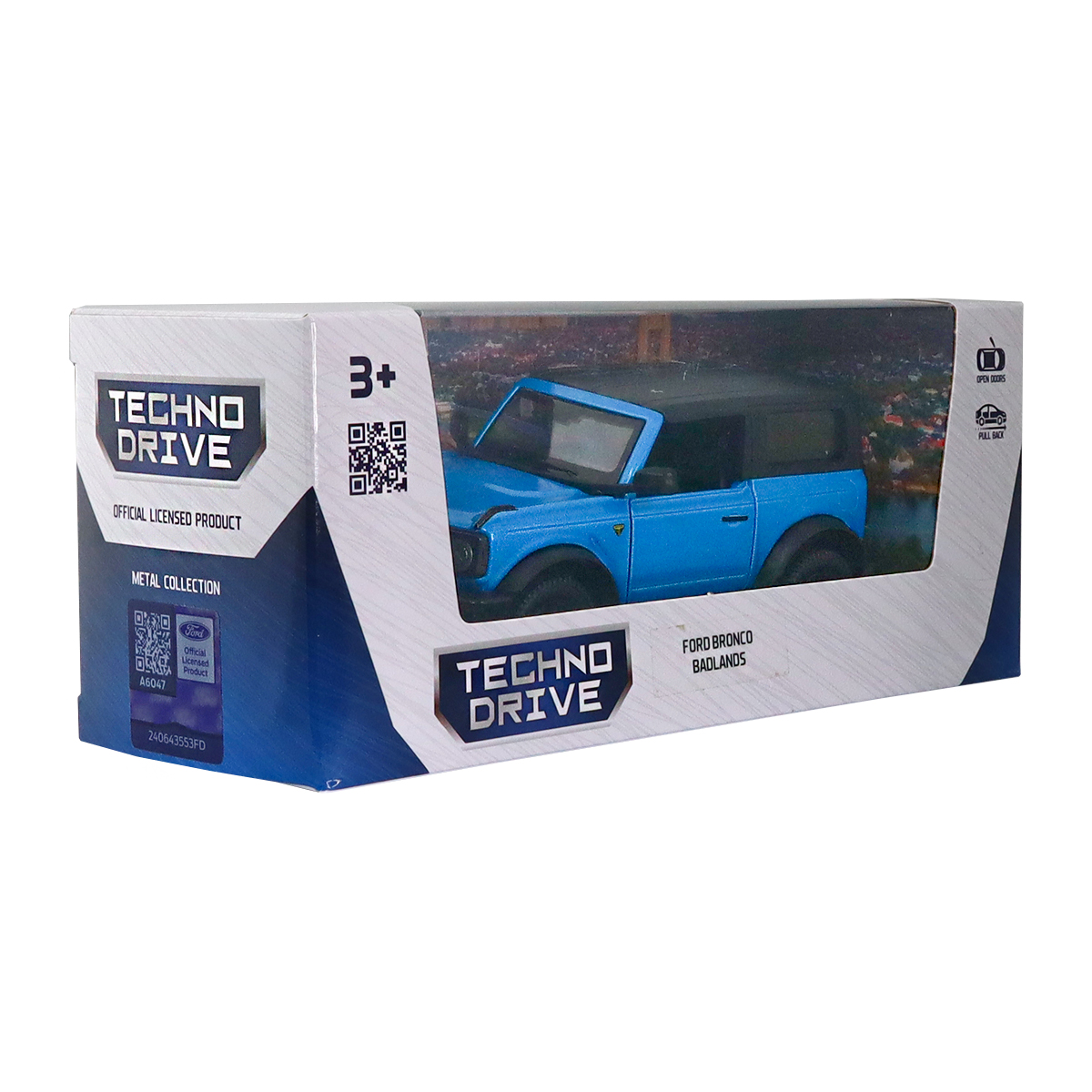 Автомодель Ford Bronco Badlands Techno Drive 1:43 Синя — превʼю 21