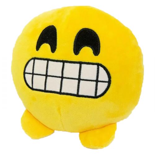 М'яка іграшка Смайлик Emoji Зубастик Золушка 19х19х6 см Різнобарвна