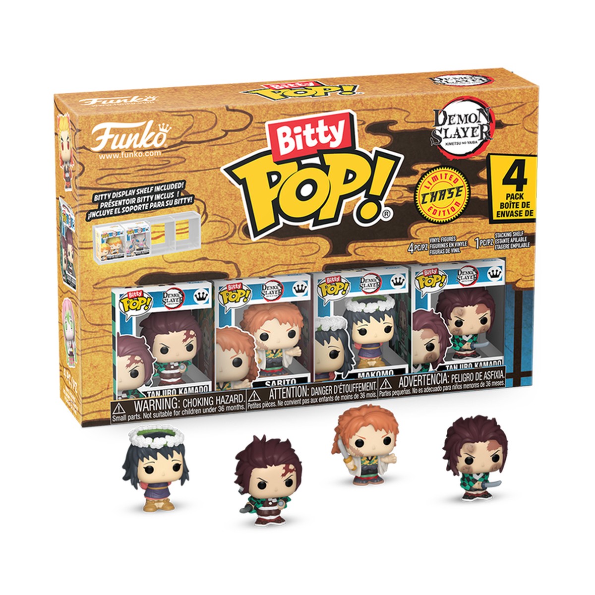Набір колекційних фігурок Вбивця демонів Demon Slayer Funko Bitty POP 4 шт — превʼю 10