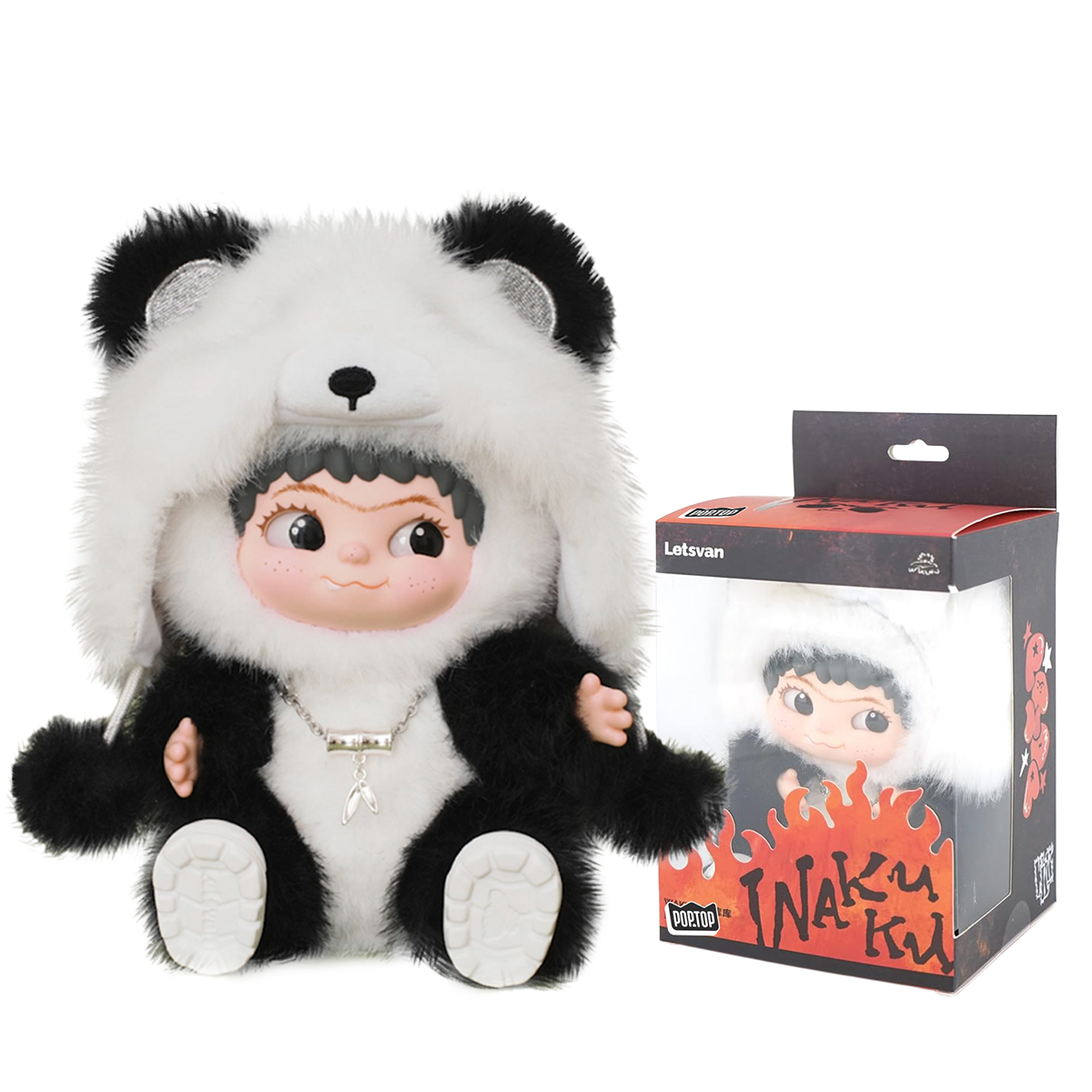 М'яка іграшка POP TOP Wakuku – Панда (Panda) – лімітована серія Letsvan — превʼю 8